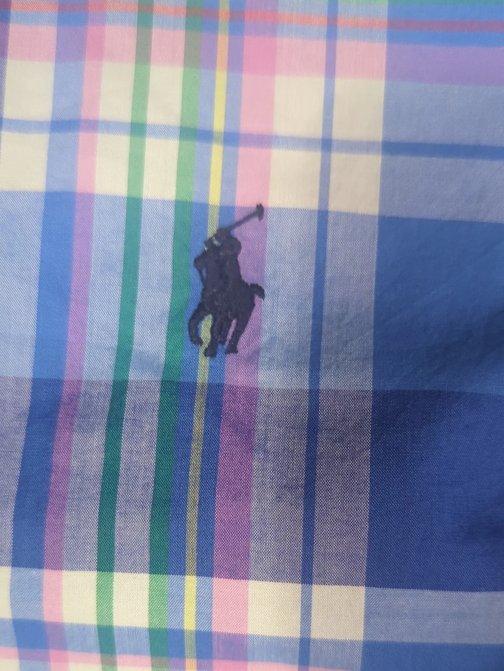 NWT Ralph Lauren Boys Blue Plaid Button Down Shirt Size 8